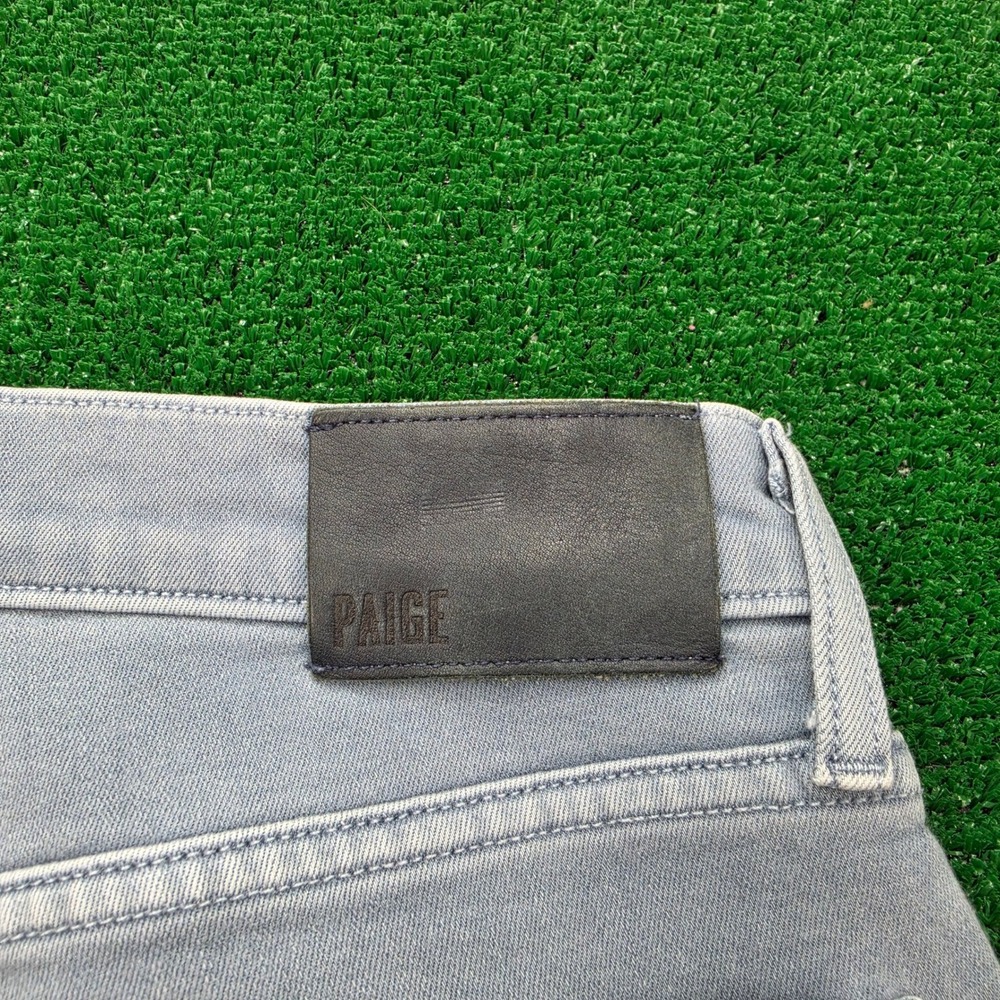 PAIGE Lennox Slim Fit Jeans Mens 31x32 Vintage Flint Blue Grey Stretch Denim - Picture 13 of 13